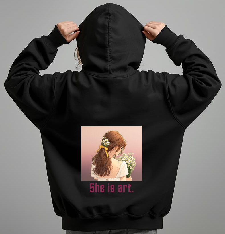 She Is Art | Oversized Hoodie