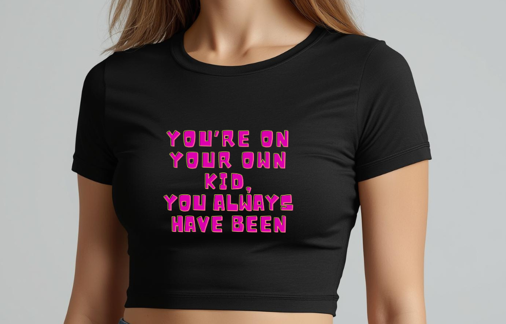 Self-Made Statement | Crop Baby Tee