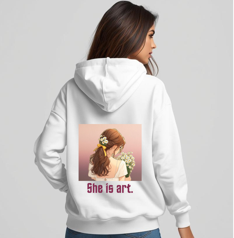 She Is Art | Oversized Hoodie