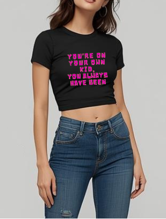 Self-Made Statement | Crop Baby Tee