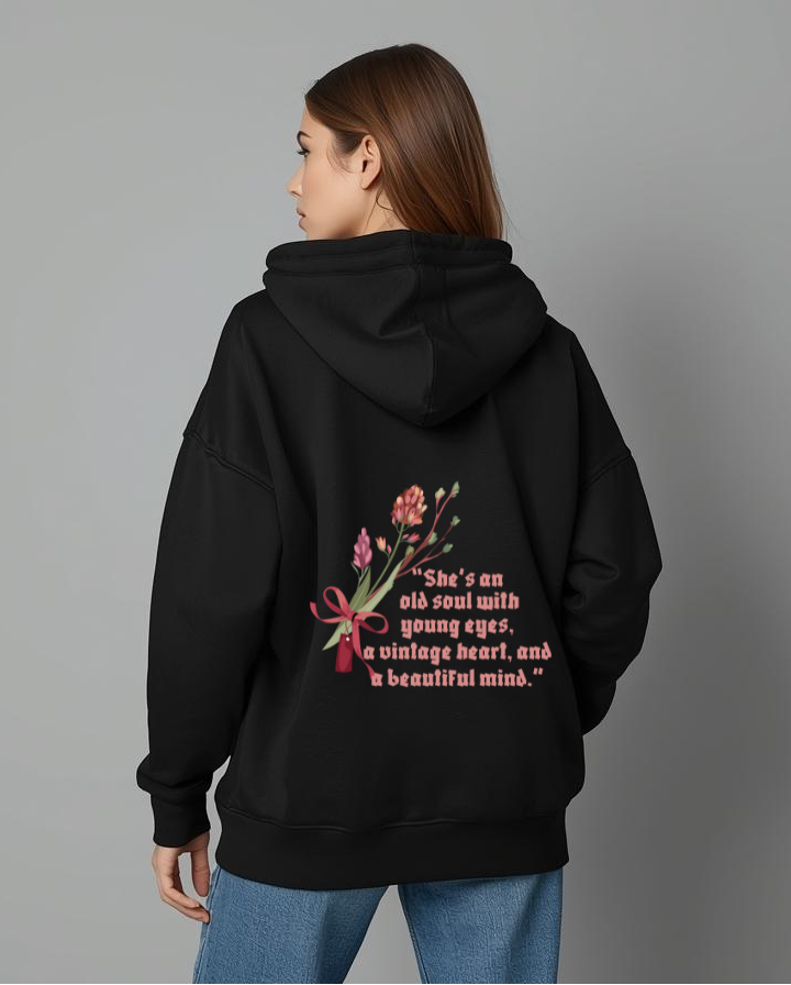 Old Soul, Vintage Heart – Oversized Hoodie
