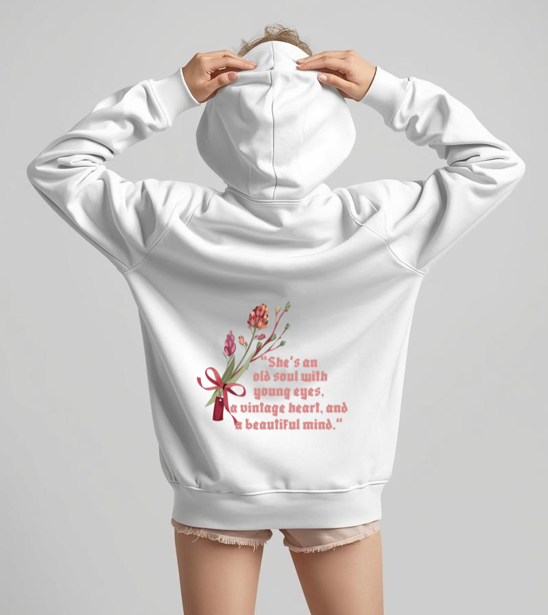Old Soul, Vintage Heart – Oversized Hoodie