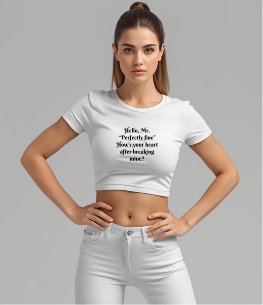 Unbothered Era | Crop Baby Tee