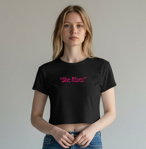 She Rises | Aesthetic Crop Tee