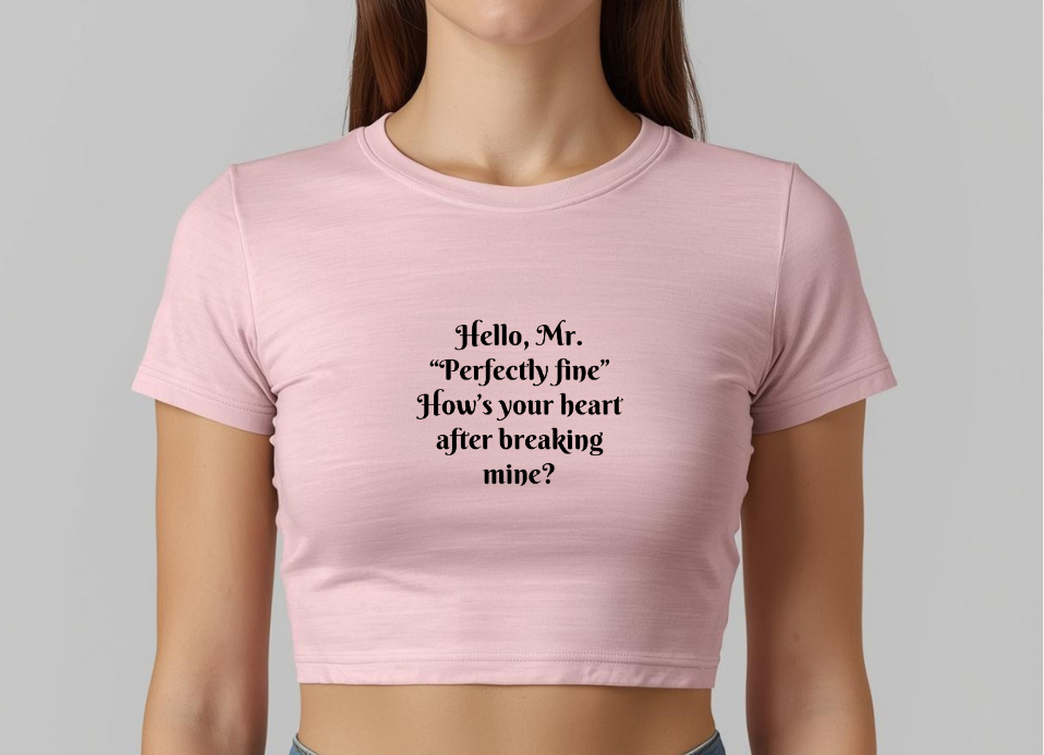 Unbothered Era | Crop Baby Tee