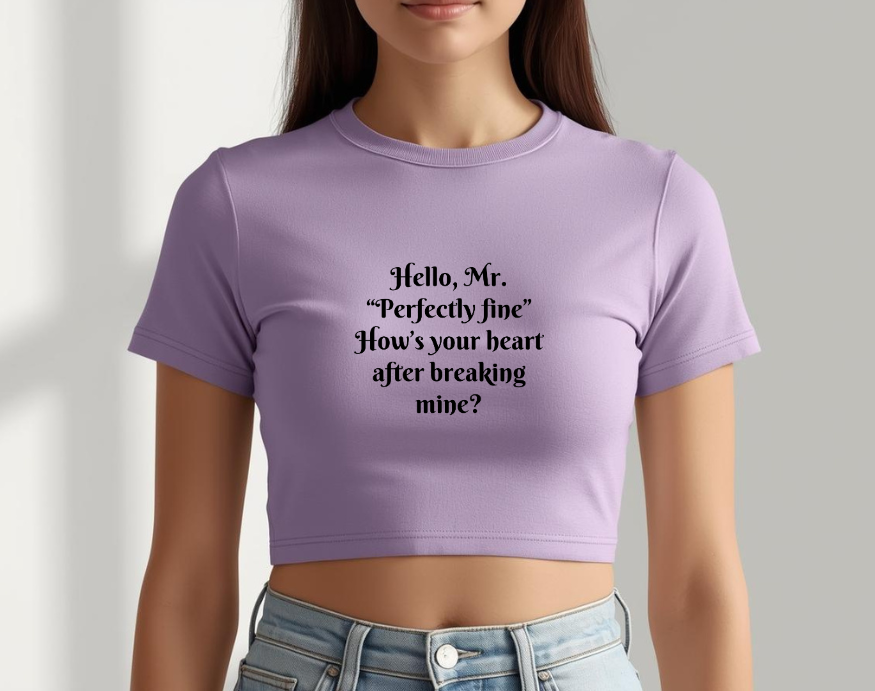 Unbothered Era | Crop Baby Tee