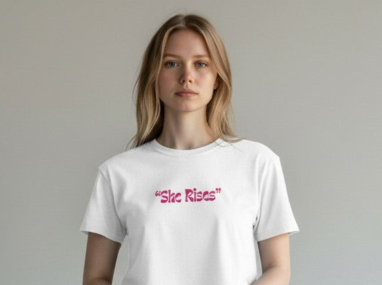 She Rises | Aesthetic Crop Tee